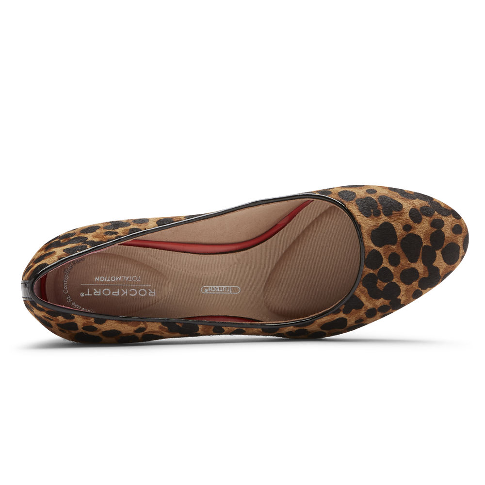 Sapatos De Salto Rockport Mulher Leopardo - Total Motion Arabella - 75104DZPY